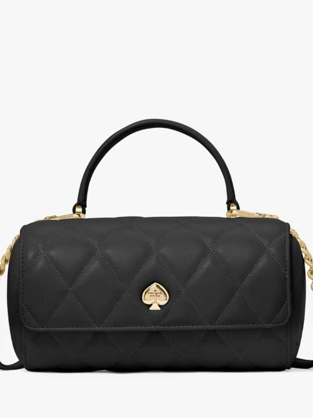 Kate Spade Heart To Heart 3D Quilted Leather Barrel Crossbody